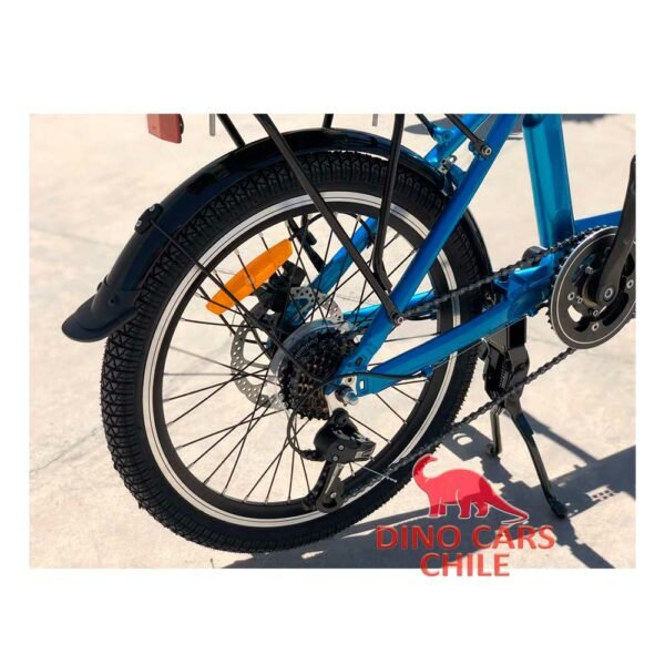 Bicicleta para dos personas plegable azul
